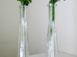 Vaser glas enkelt blomst 18 cm